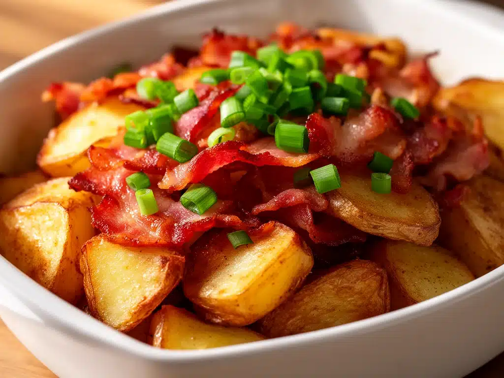 Knusprige Bratkartoffeln mit Speck - featured image