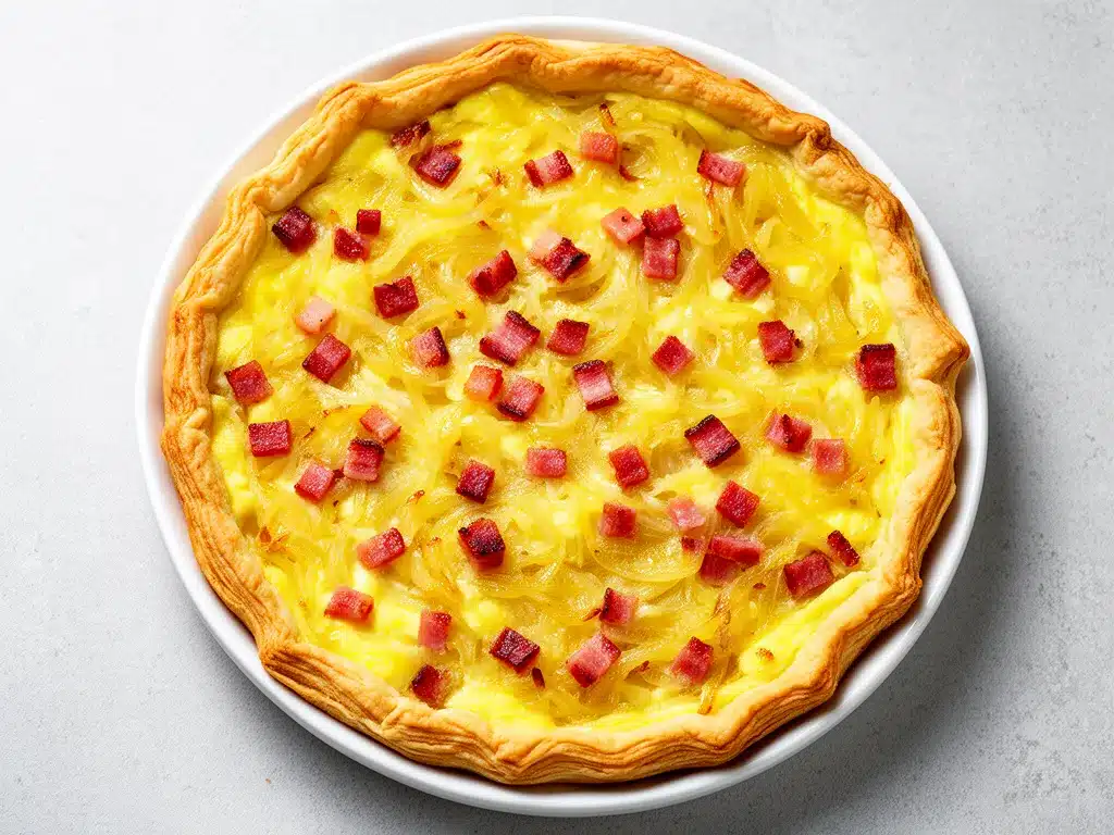 Knuspriger Zwiebelkuchen mit Speck: 5 Simple Herbst-Rezepte 4 Knuspriger Zwiebelkuchen mit Speck preparation steps
