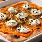 Kürbis-Flammkuchen mit Ziegenkäse - featured image