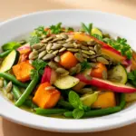 leichten Herbstsalat mit Kürbiskernen - featured image