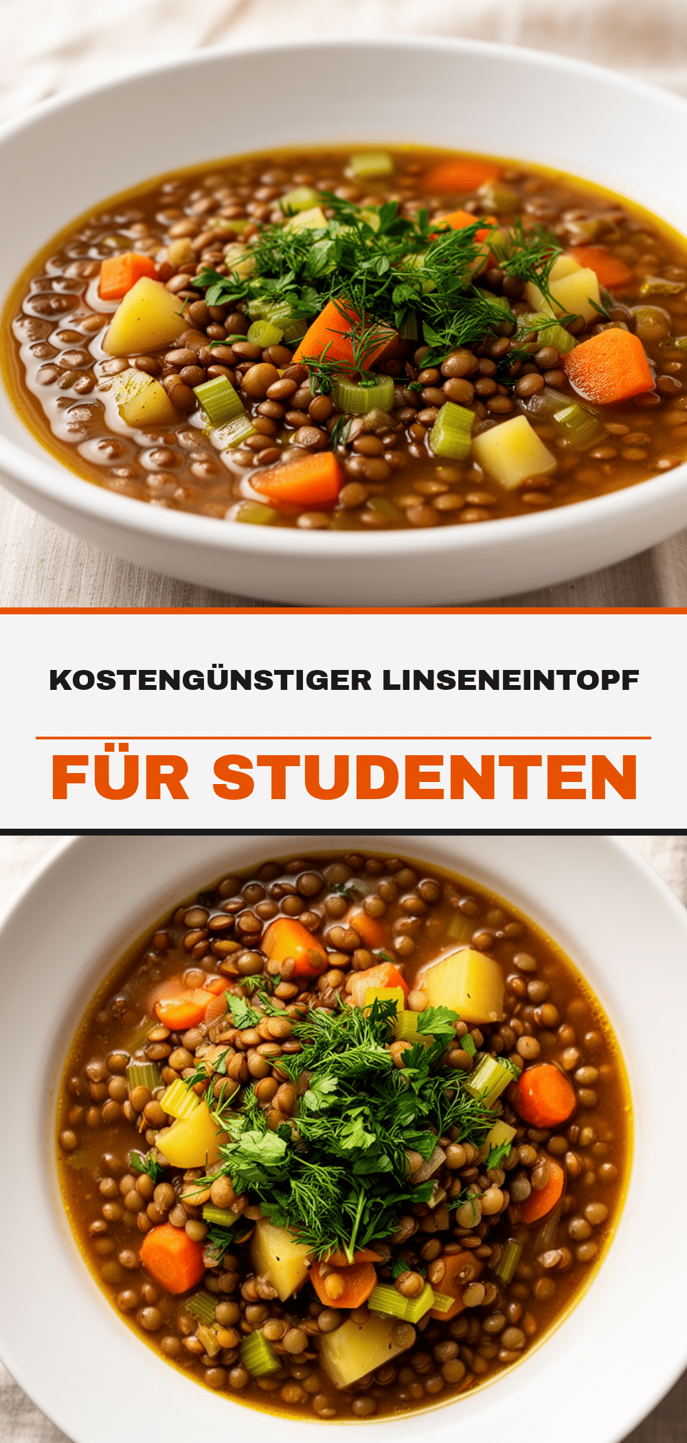 Günstiger Linseneintopf für Studenten: Bestes Budget-Rezept 5 Linseneintopf für Studenten recipe