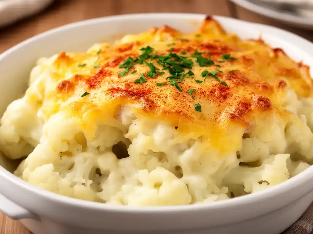 Low-Carb Blumenkohl-Käsegratin - featured image