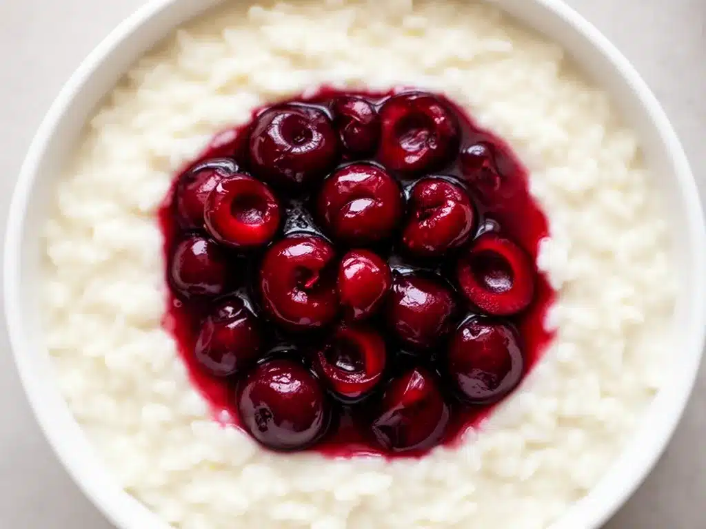 Milchreis mit Kirschkompott: 20 Min. einfaches Dessert 4 Milchreis mit Kirschkompott preparation steps