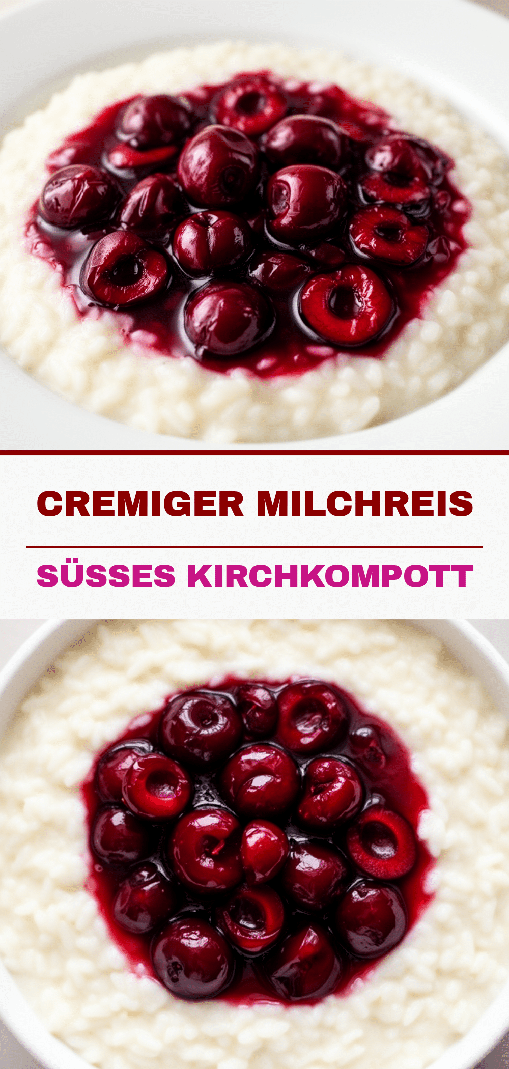 Milchreis mit Kirschkompott: 20 Min. einfaches Dessert 5 Milchreis mit Kirschkompott recipe