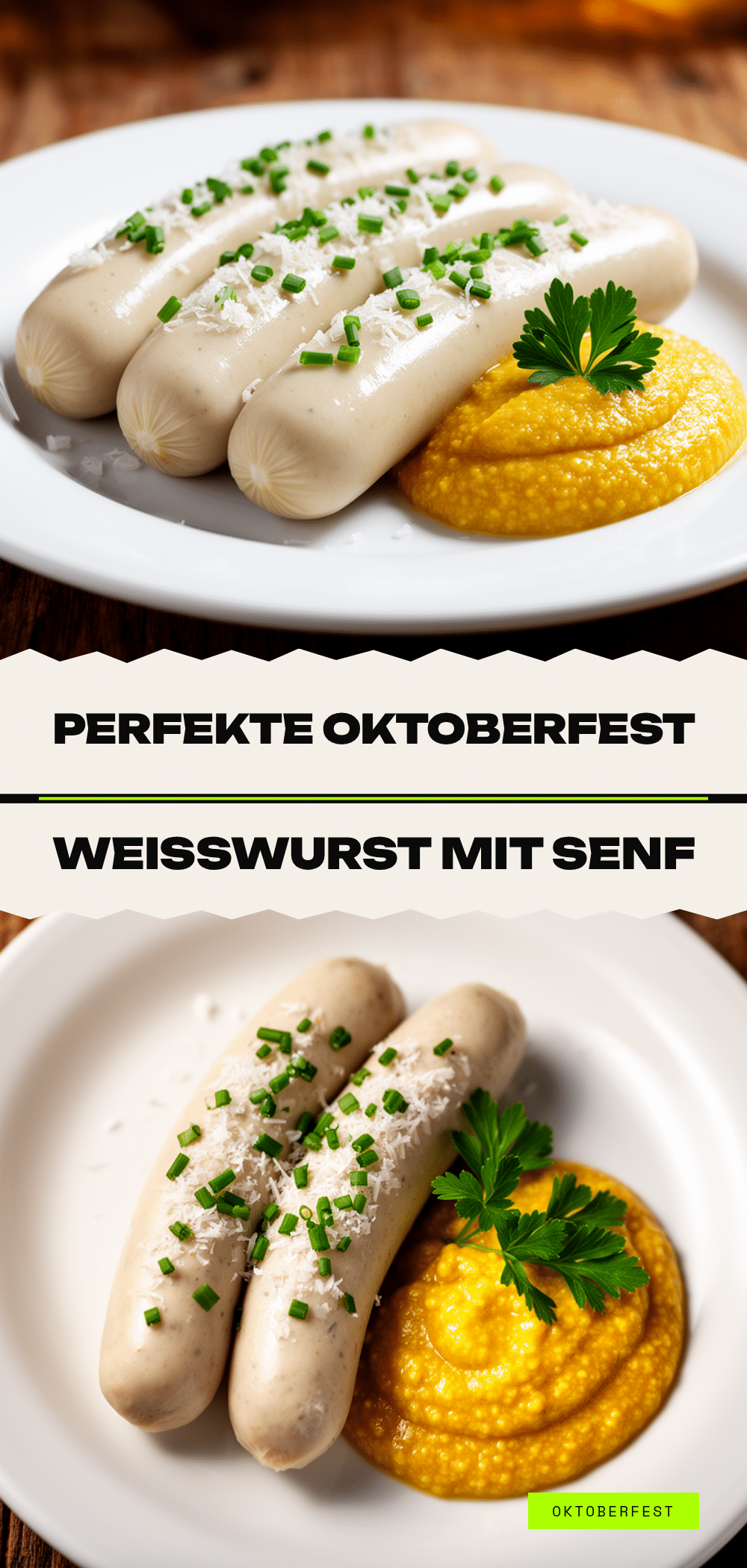 Oktoberfest Weißwurst: 5 Schritte zum perfekten süßen Senf 5 Oktoberfest Weißwurst mit süßem Senf recipe
