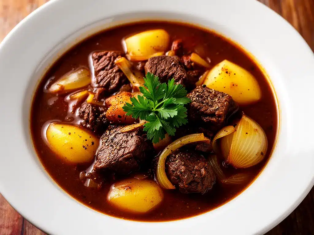 Omas Gulasch: Der beste 90-Minuten Comfort Food 4 Omas Gulasch preparation steps