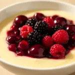 Rote Grütze mit Vanillesauce - featured image