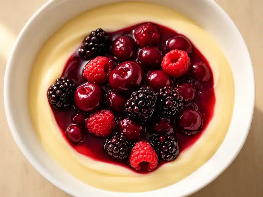 Rote Grütze mit Vanillesauce: 5-Minuten Rezept 4 Rote Grütze mit Vanillesauce preparation steps