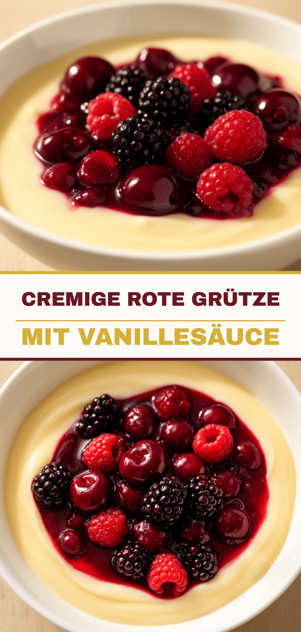 Rote Grütze mit Vanillesauce: 5-Minuten Rezept 5 Rote Grütze mit Vanillesauce recipe
