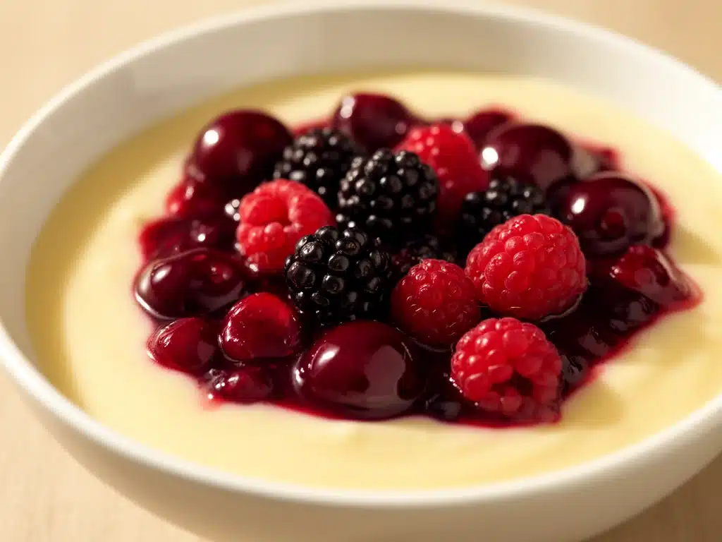 Rote Grütze mit Vanillesauce - featured image