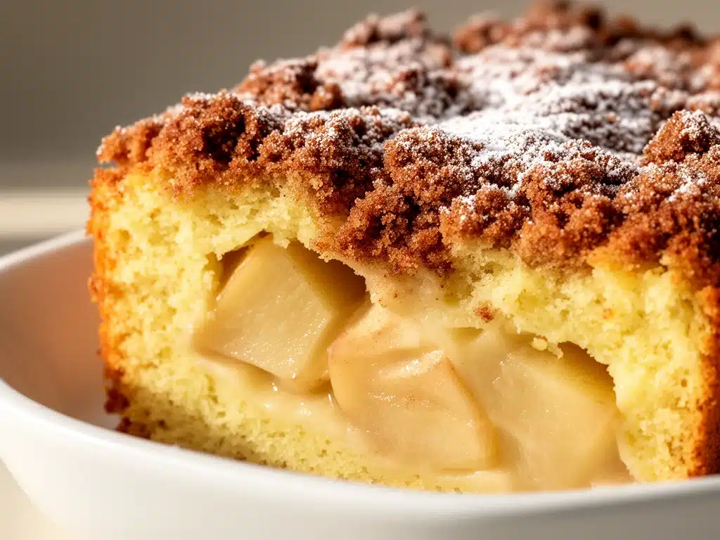 Saftiger Apfelkuchen mit Zimtstreuseln - featured image