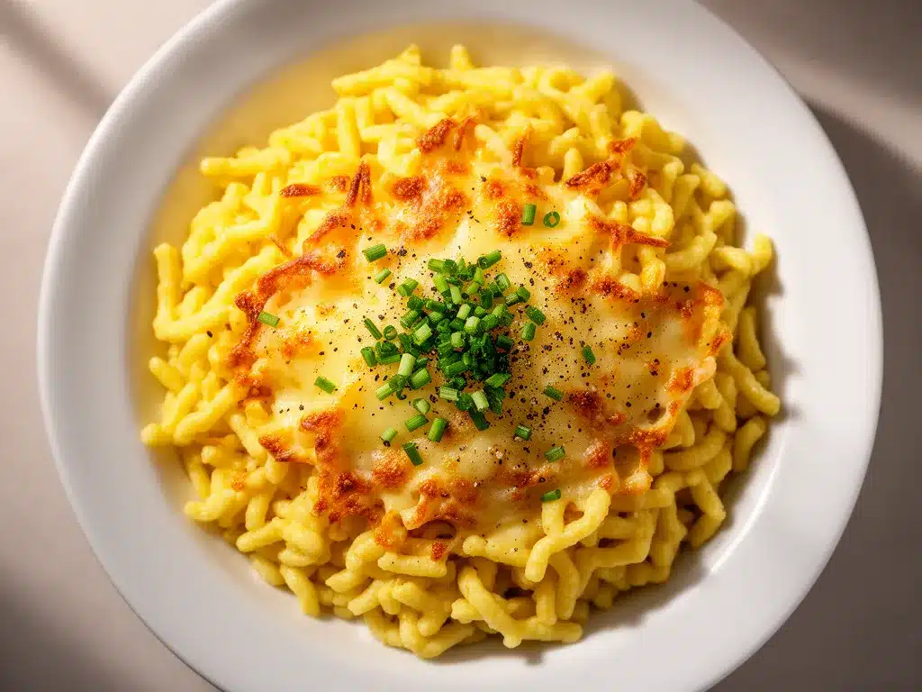 Schwäbische Käsespätzle: Das beste 20-Minuten Rezept 4 Schwäbische Käsespätzle preparation steps