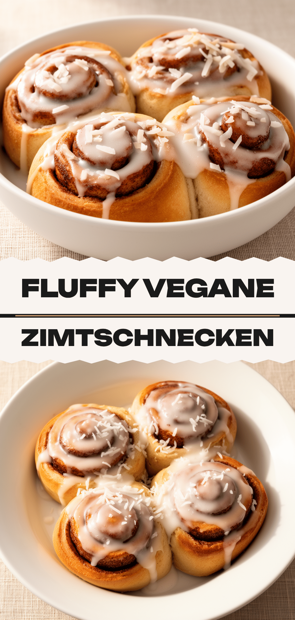 Vegane Zimtschnecken mit Kokosglasur: Fluffy & Einfach 5 veganen Zimtschnecken mit Kokosglasur recipe