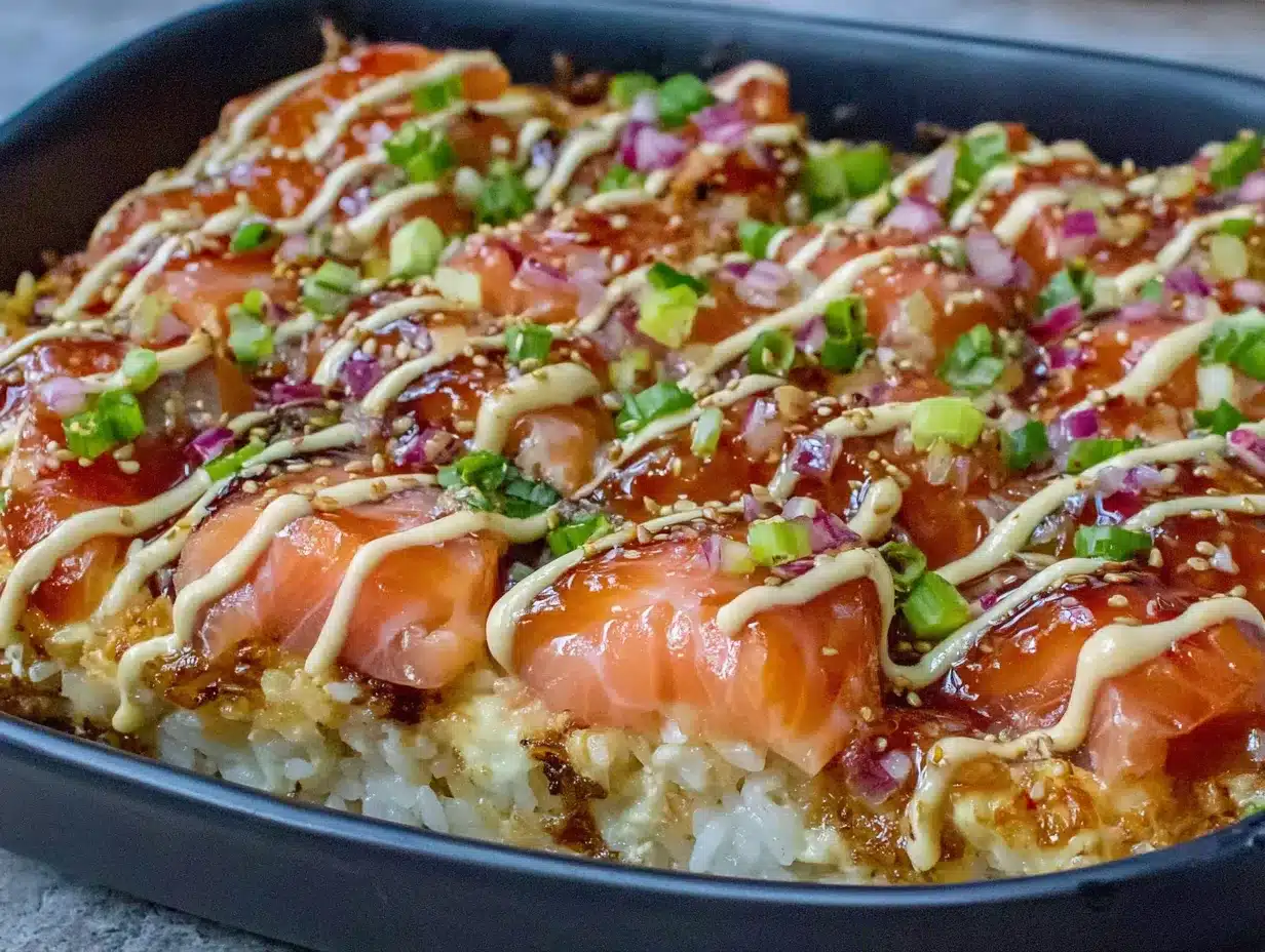 Cremiger Sushi-Auflauf: 3 Schritte zum perfekten Saison-Highlight 4 cremiger Sushi-Auflauf preparation steps