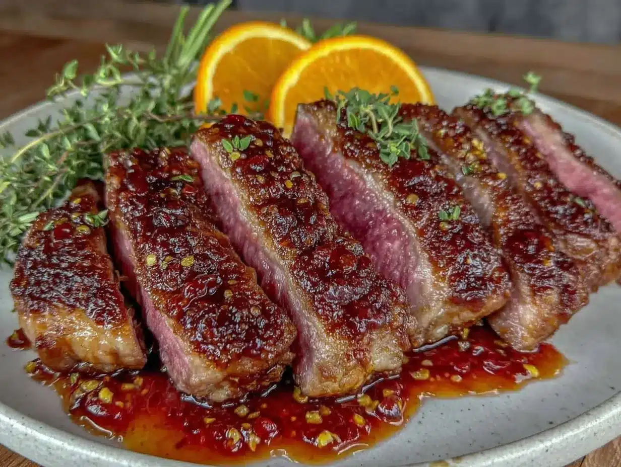 Entenbrust mit Orangensoße: 1x kochen, 4x essen 4 Entenbrust mit Orangensoße preparation steps