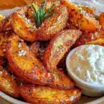 extra knusprige Ofenkartoffeln mit Kräuterquark - featured image