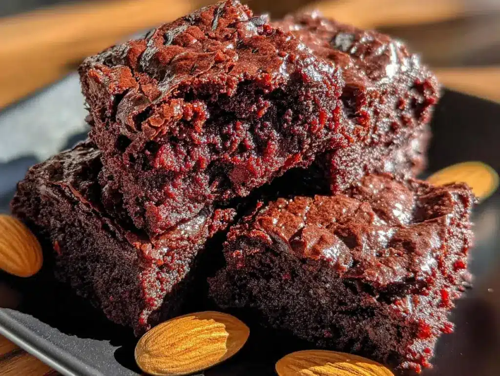 fudgy Keto Brownies mit Mandelmehl - featured image