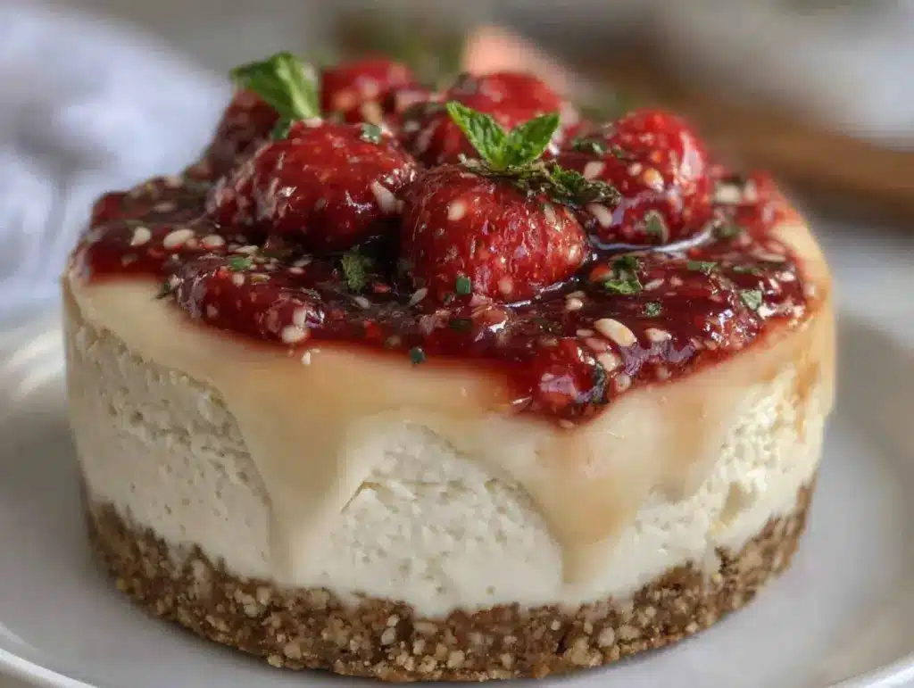 High-Protein Skyr-Cheesecake ohne Backen - featured image
