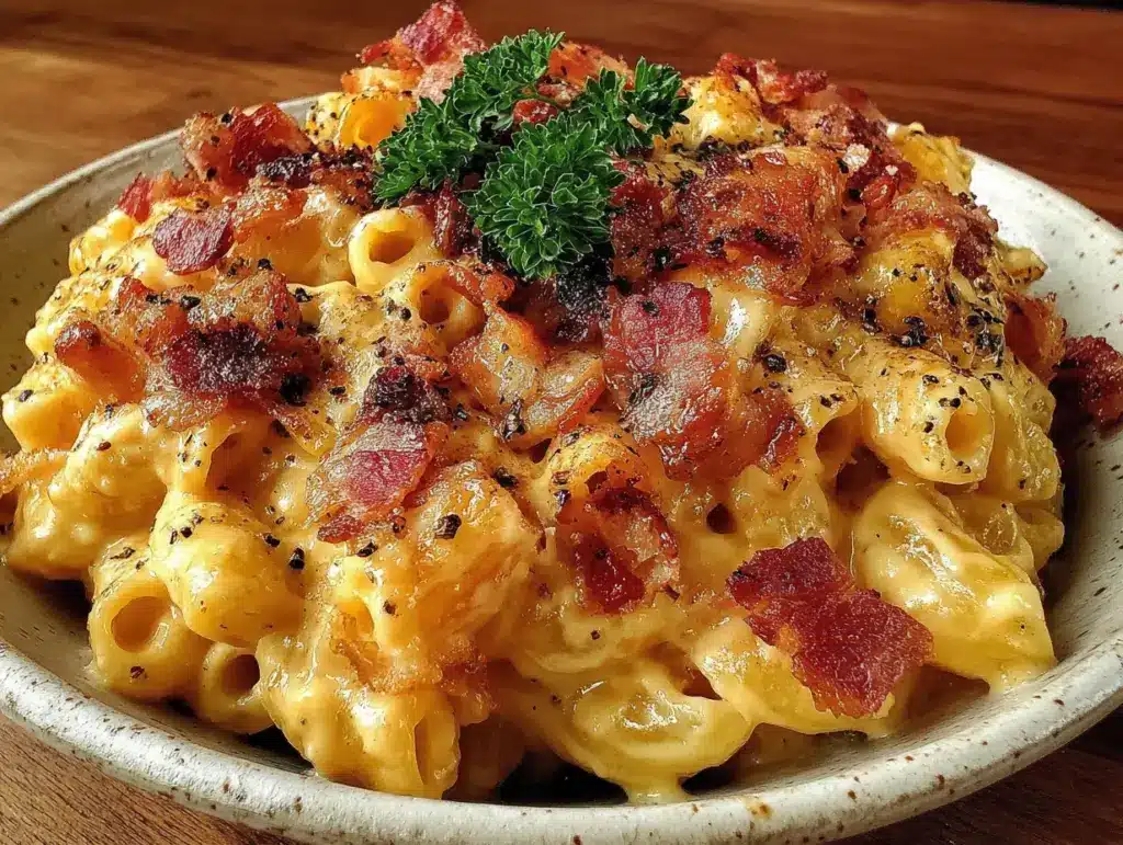 laktosefreie Pasta Carbonara mit Hafersahne - featured image
