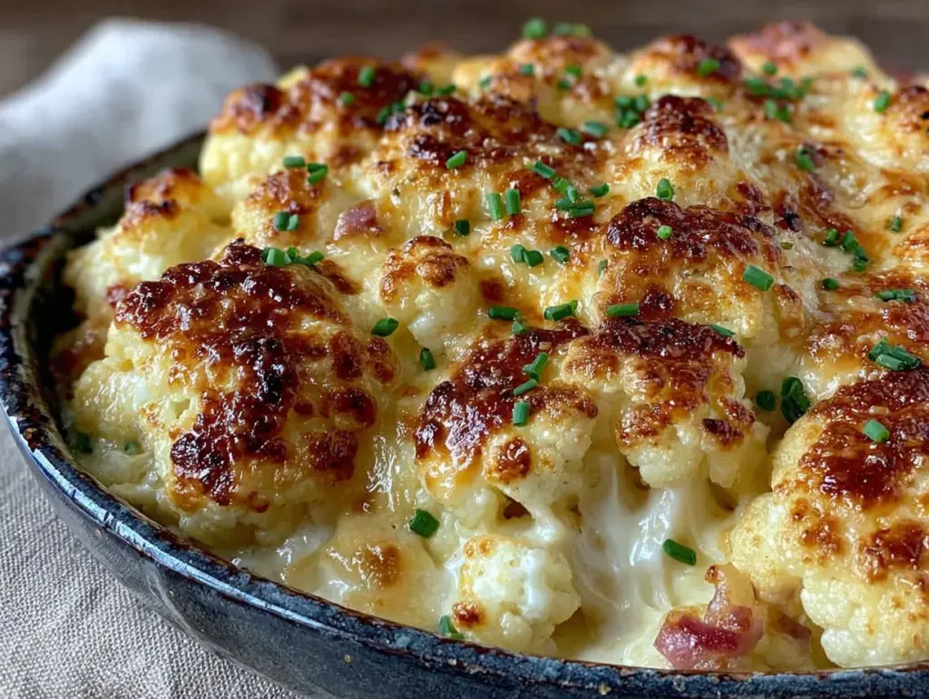 Low-Carb Blumenkohl-Käsegratin - featured image