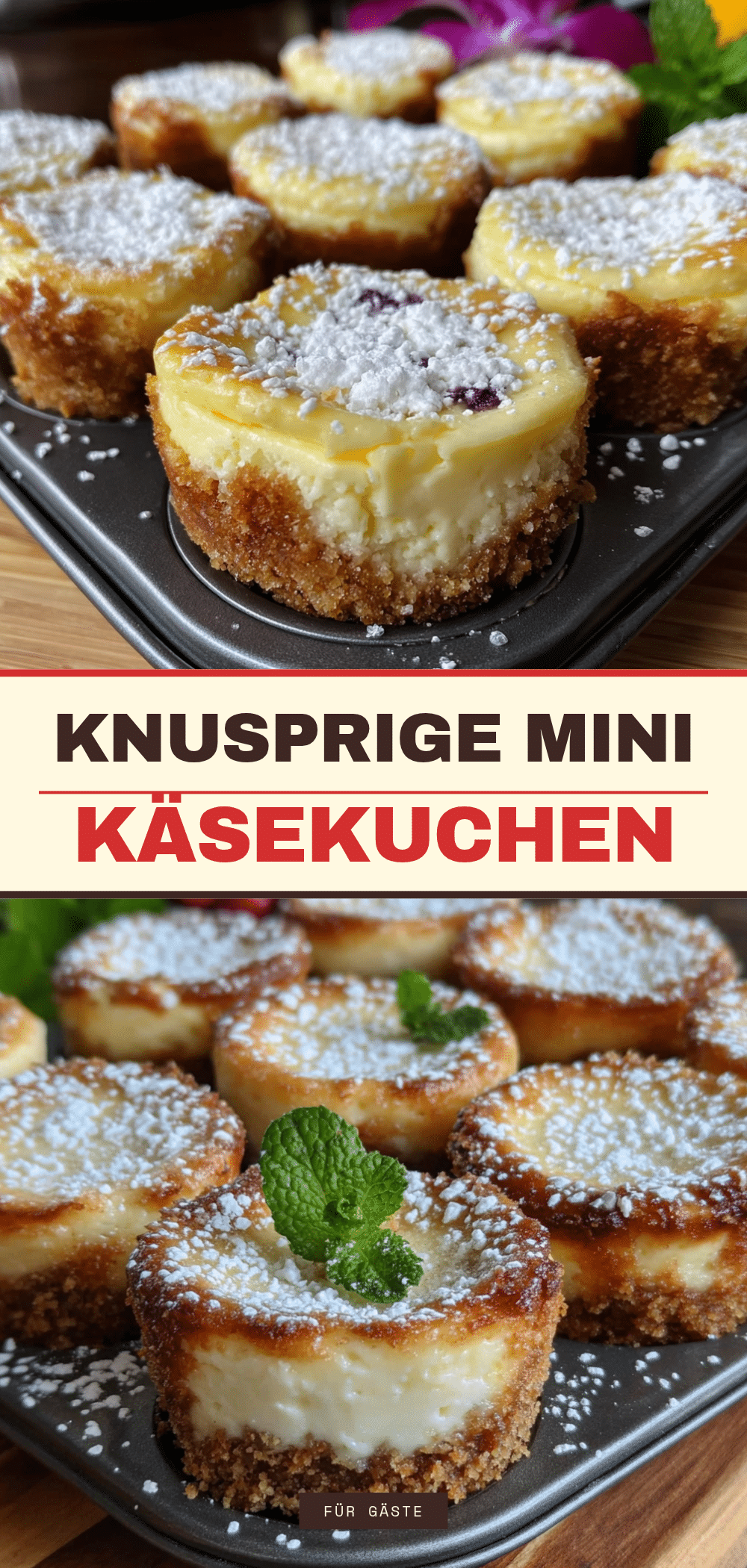 Mini-Käsekuchen: Günstige Fingerfood-Idee für Singles 5 Mini-Käsekuchen recipe
