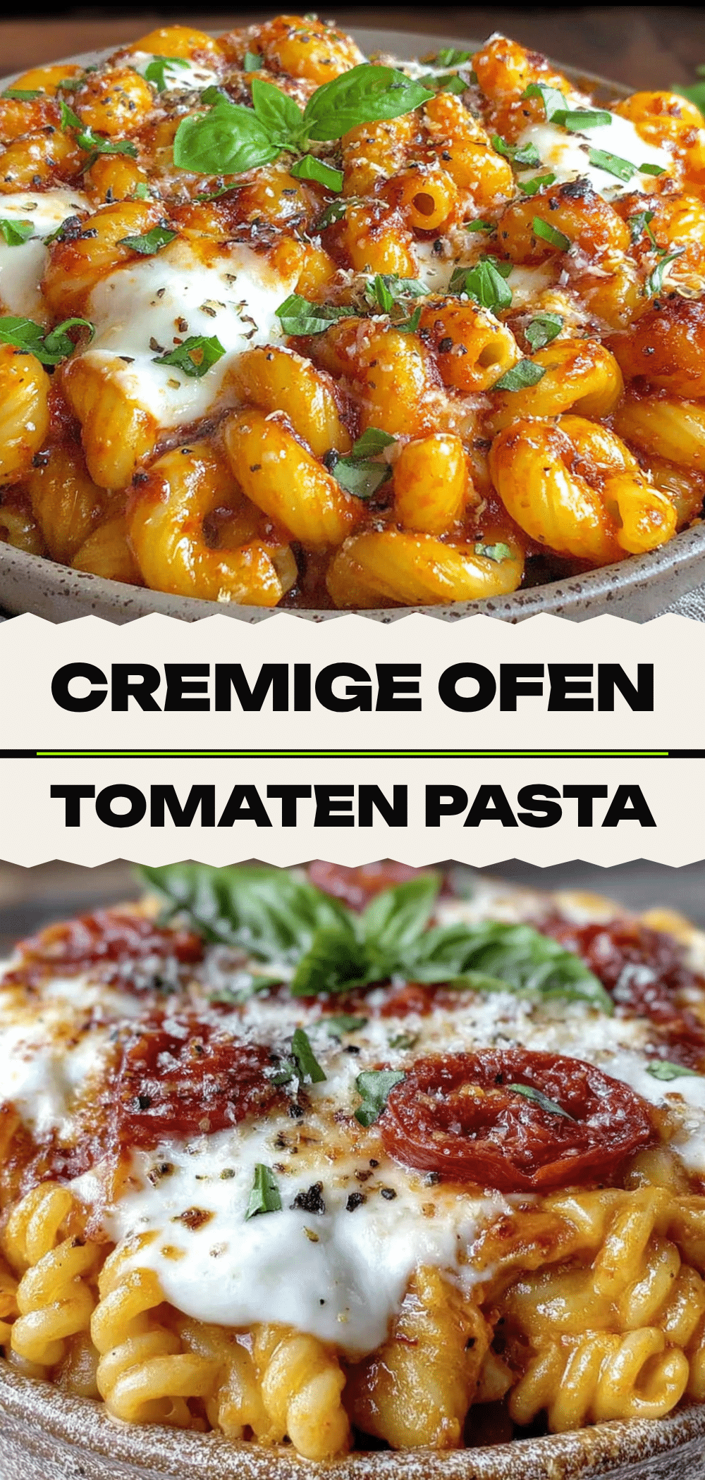 Ofen Tomaten Mozzarella Pasta: So einfach geht das 5 Ofen Tomaten Mozzarella Pasta recipe