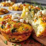 Rührei-Muffins mit Spinat und Feta - featured image