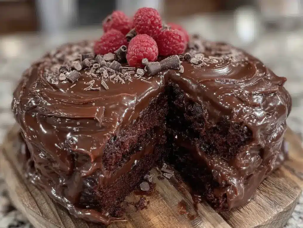 saftige Schokotorte mit Ganache - featured image
