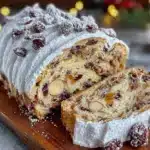 saftiger Weihnachts-Stollen mit Marzipan-Füllung - featured image