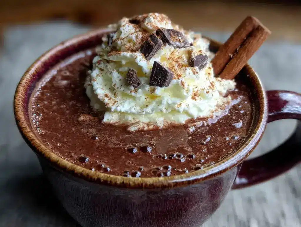 Ultra-cremige Weihnachtsschokolade - featured image