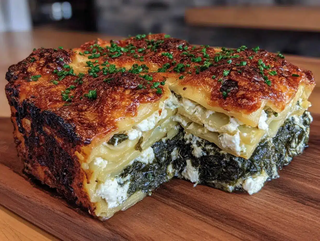 Vegetarische Spinat-Lasagne: Wie ich sie immer mache 4 vegetarische Spinat-Lasagne mit Ricotta preparation steps