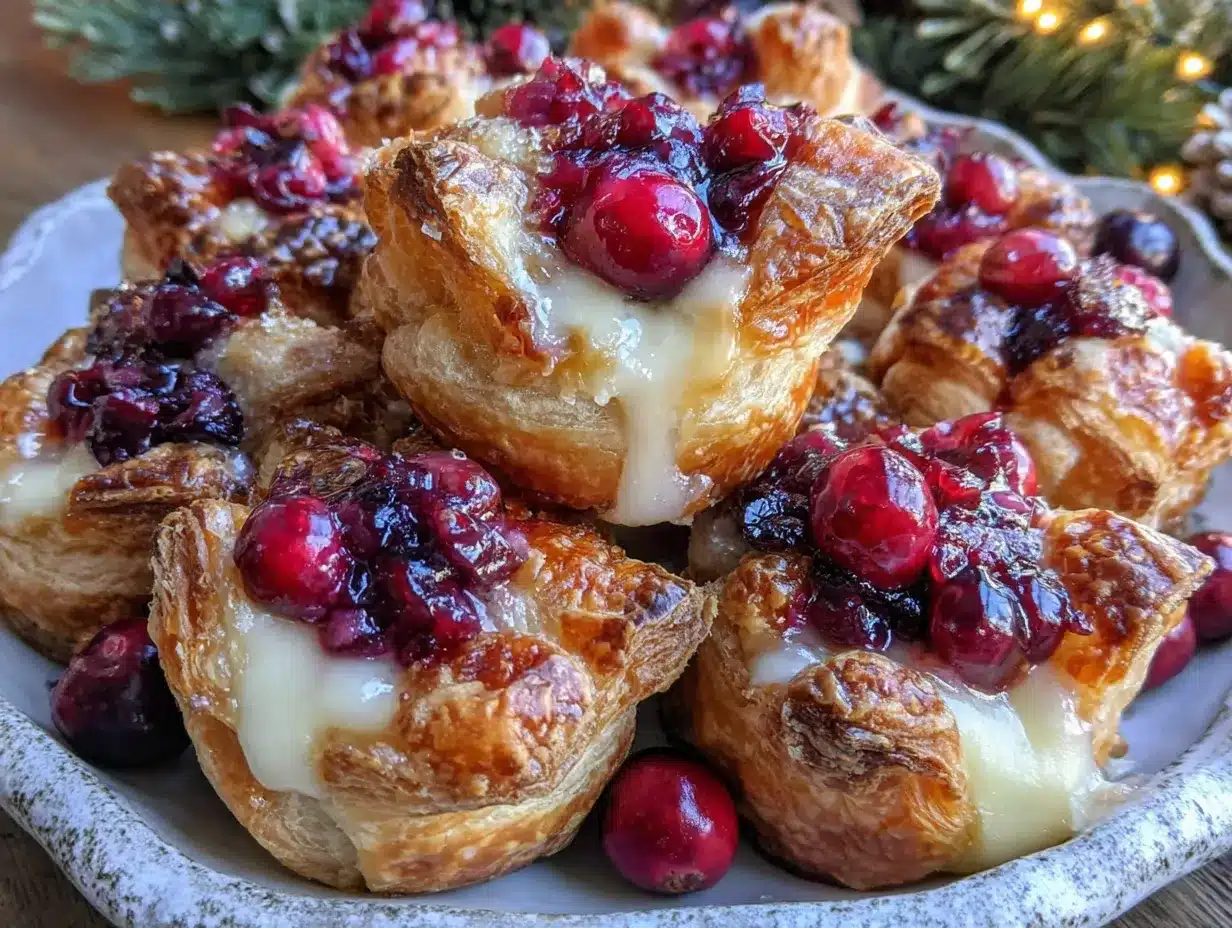 Weihnachten Cranberry-Brie im Blätterteig: Das einfache Festtags-Fingerfood 4 Weihnachten Cranberry-Brie im Blätterteig preparation steps
