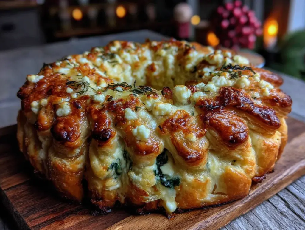 Weihnachtsbrunch Blätterteig-Kranz - featured image
