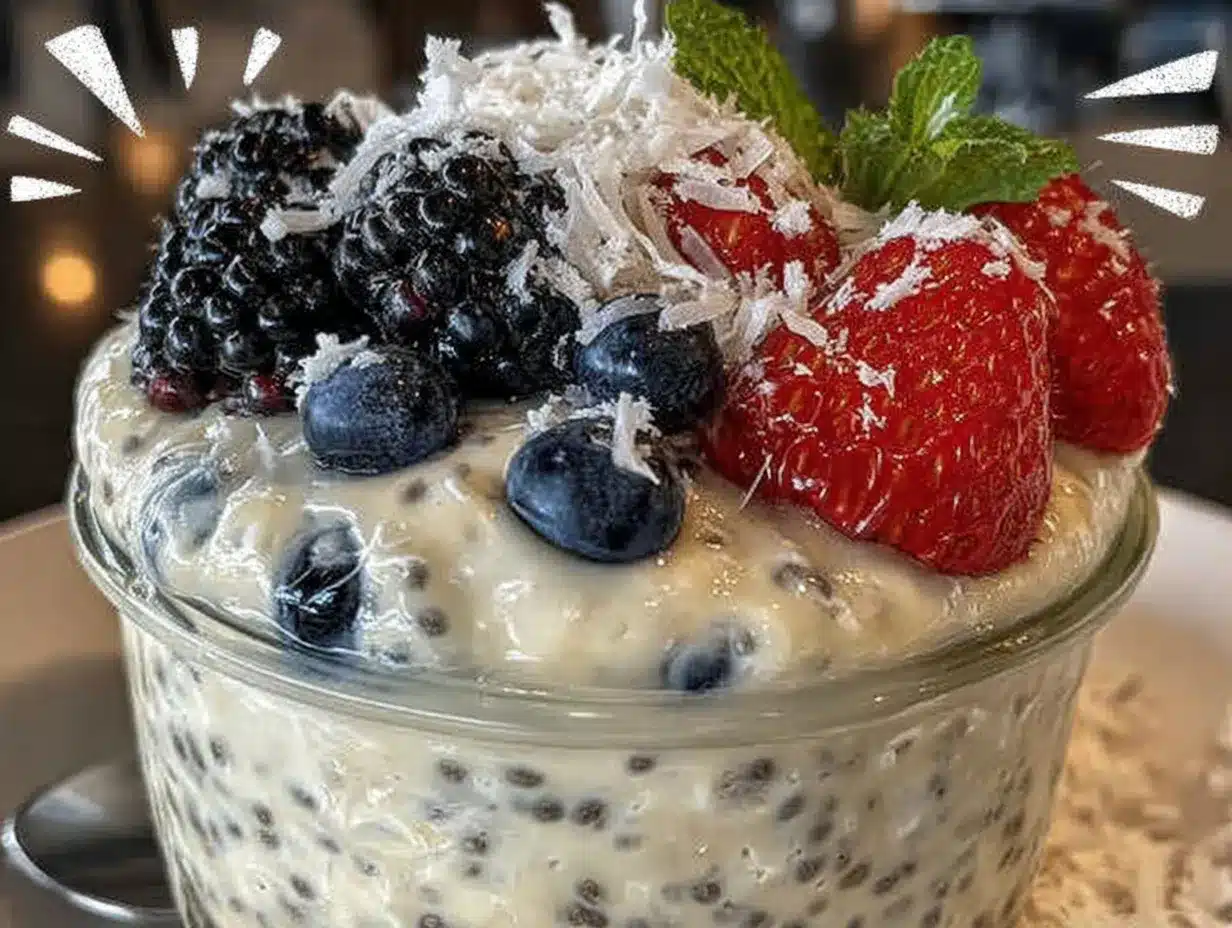 Zuckerfreier Chia-Pudding: 4 Tage Meal Prep 4 zuckerfreier Chia-Pudding preparation steps