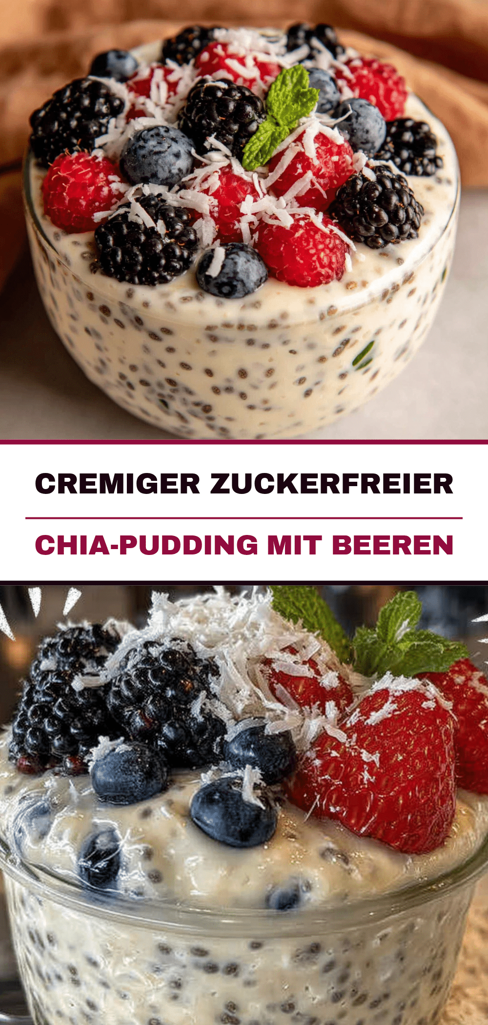 Zuckerfreier Chia-Pudding: 4 Tage Meal Prep 5 zuckerfreier Chia-Pudding recipe
